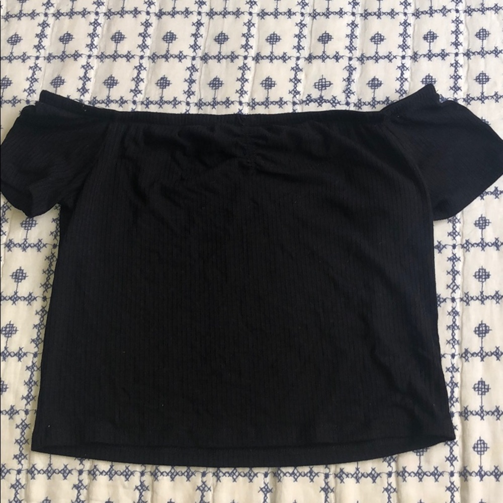 black off the shoulder top